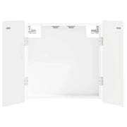 Armadio per Dartboard ZWOLLE Bianco Lucido Legno ingegnerizzato 896449