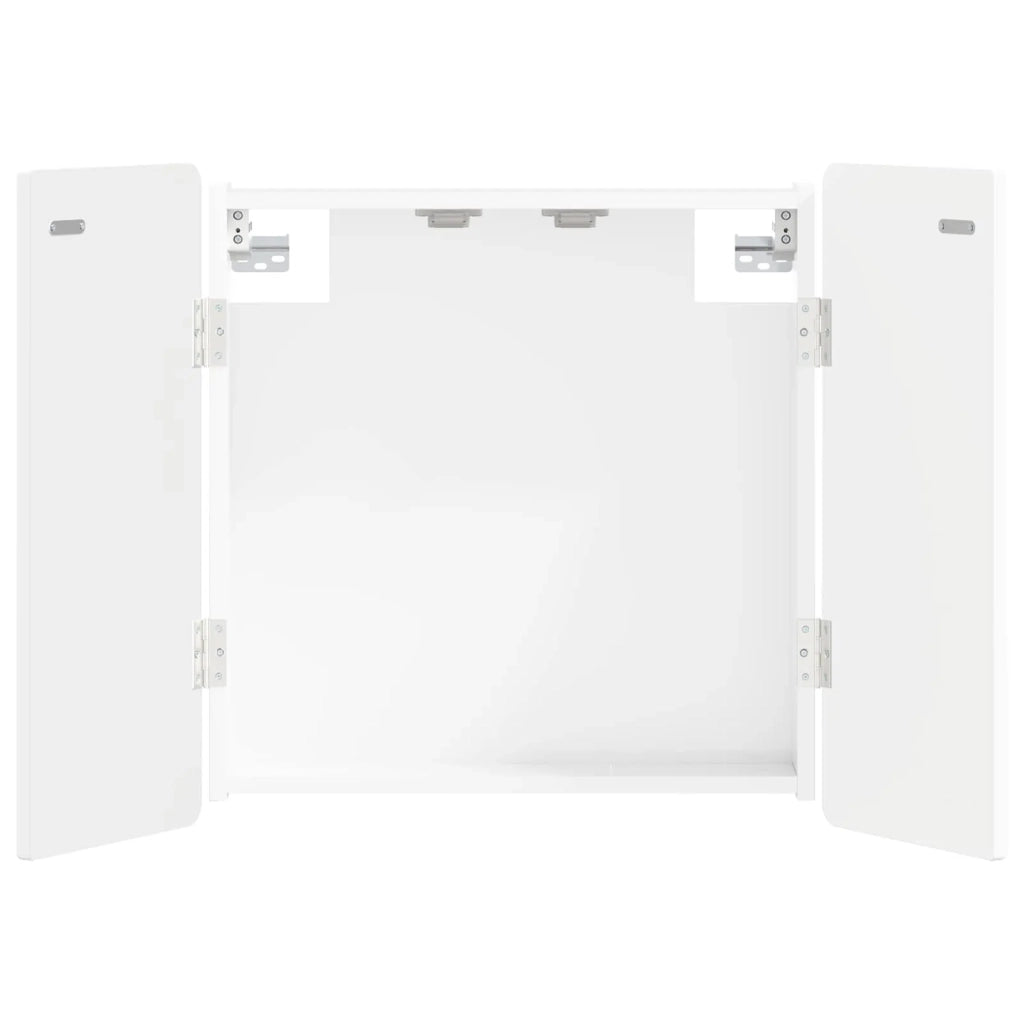 Armadio per Dartboard ZWOLLE Bianco Lucido Legno ingegnerizzato 896449