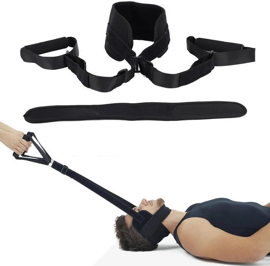 Manubrio Regolabile con Supporto Cervicale - Costruzione Solida - Antisfregamento - Maniglia Comfortevole - Banda di Sospensione