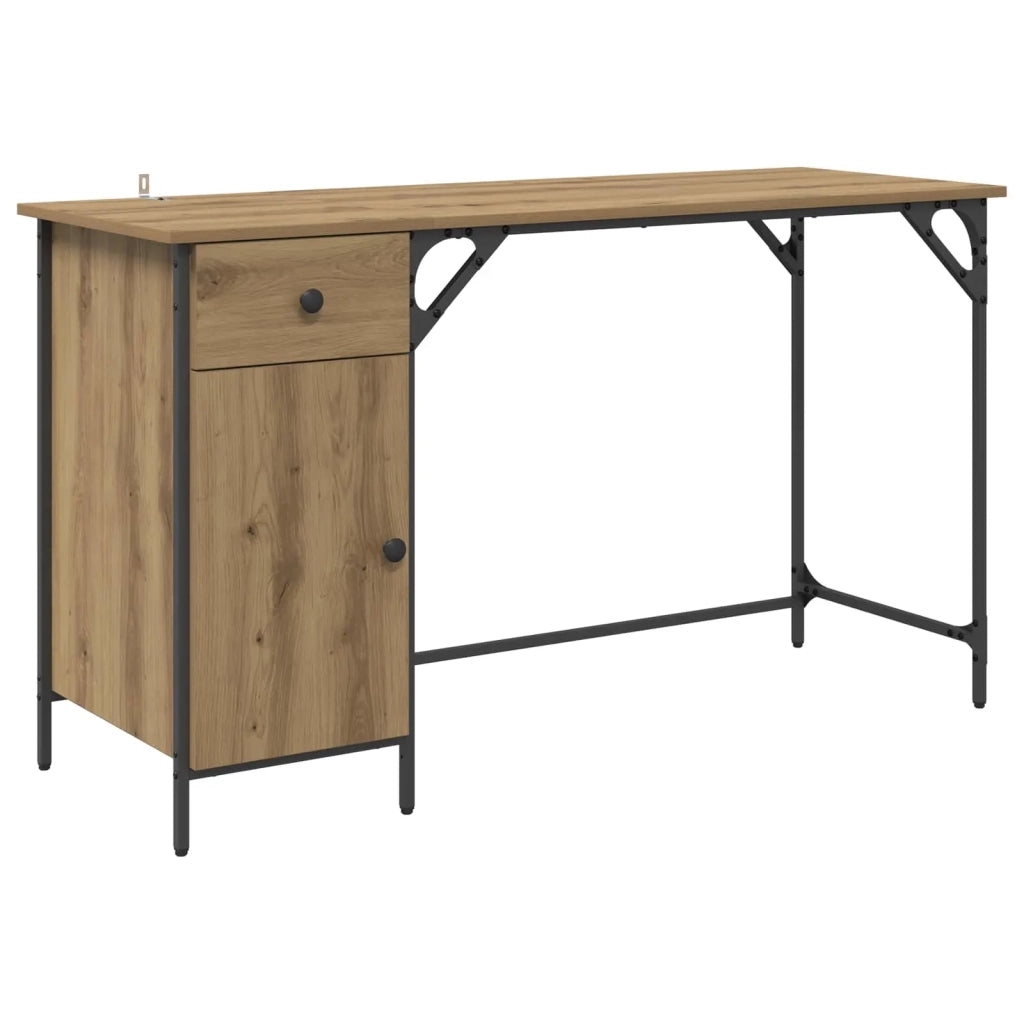 Scrivania per computer Rovere artigianale 131 x 48 x 75 cm