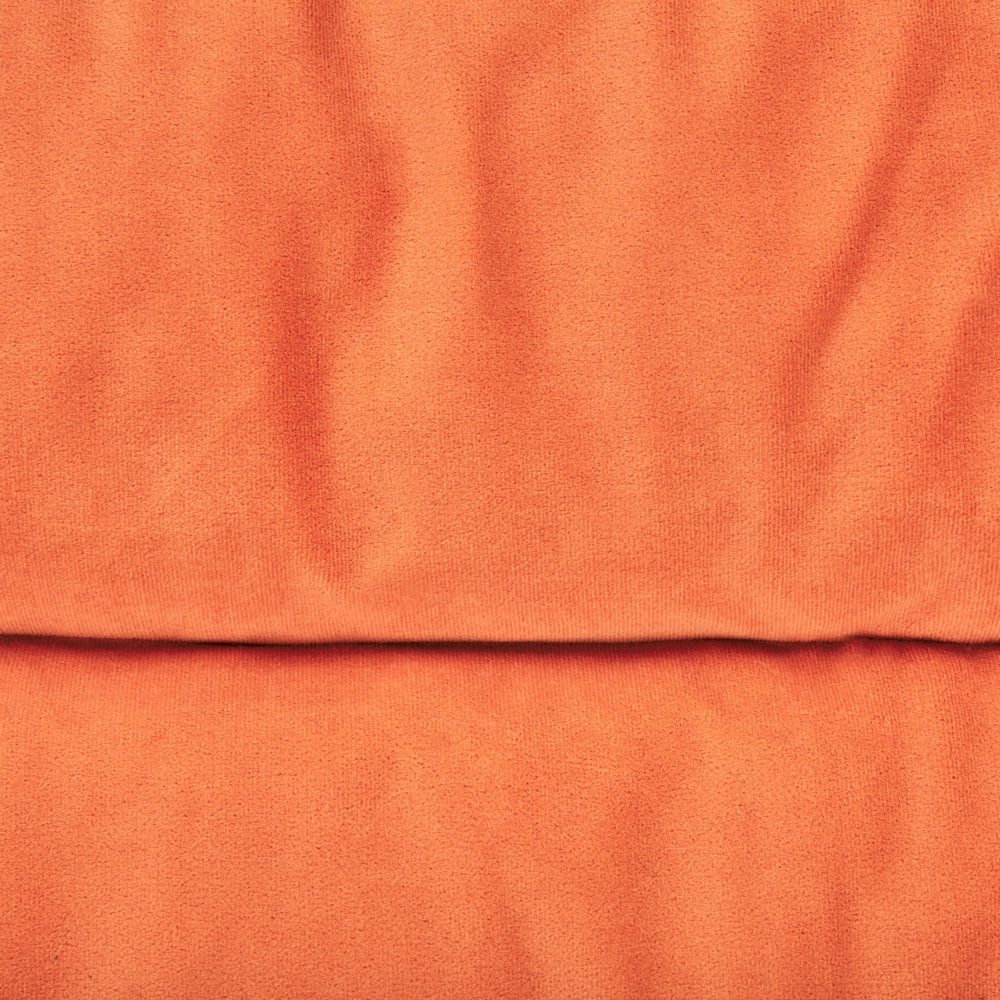 Cuccia animali letto per cani lettino gatti velluto arancione con nappe 90 x 60 cm