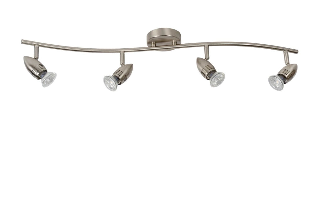 Lucide CARO plafoniera 4 spot GU10 LED 2700K cromo