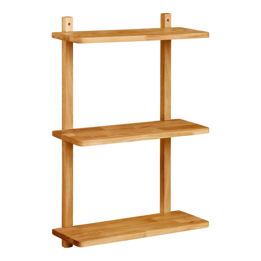 Mensola da parete Townsville in rovere massiccio 50x20x75 cm