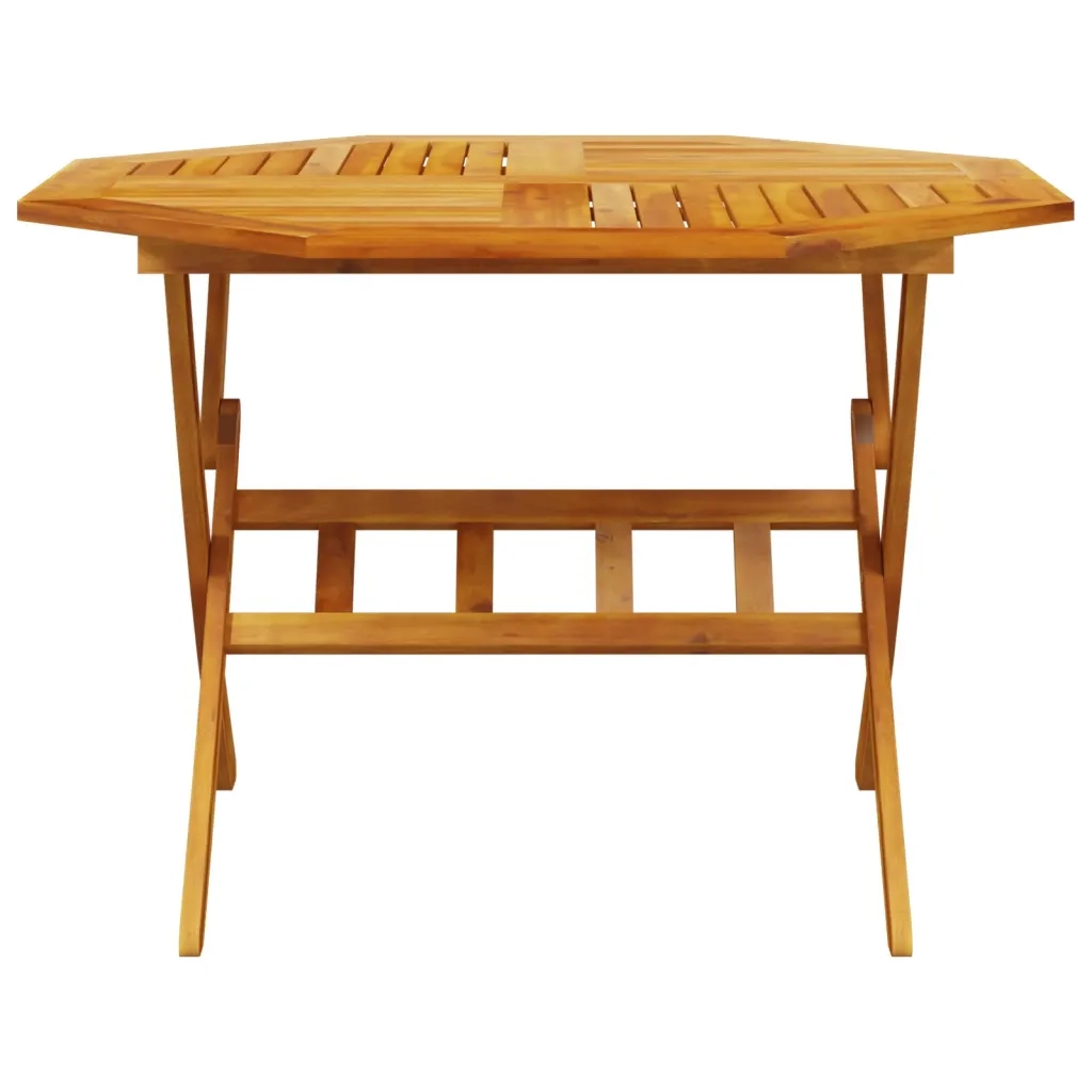 Set Pranzo da Giardino Pieghevole 5pz Legno Massello di Acacia 3295248