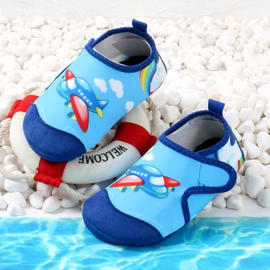 Sneakers per bambini - bagnanti per bambini con suola antiscivolo - bagnanti per bambini con suola spessa - morbidi e resistenti - adatti per spiagge, piscine e vacanze in riva al mare - codice per acquistare un numero di misura più grande - misura 24-25