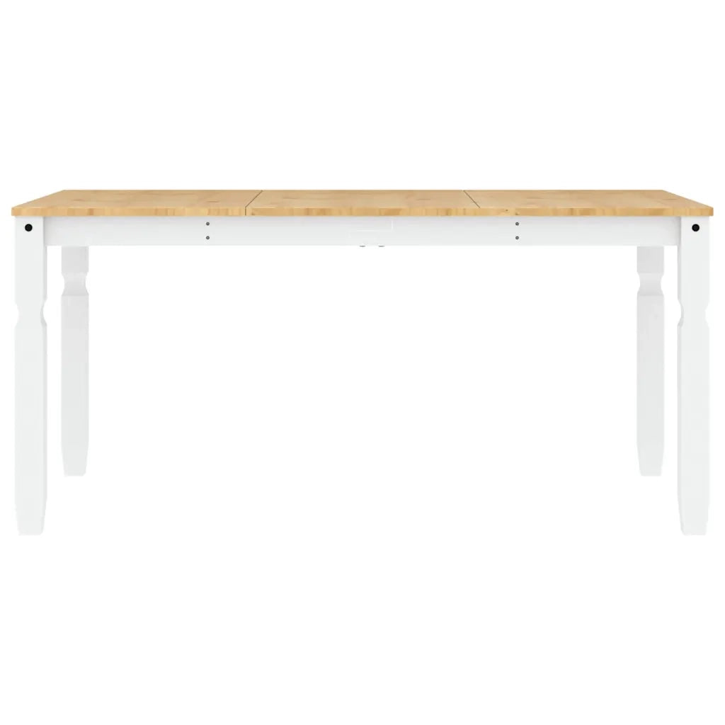 Set da Pranzo 3 pz PANAMA Bianco in Legno Massello di Pino 3345202