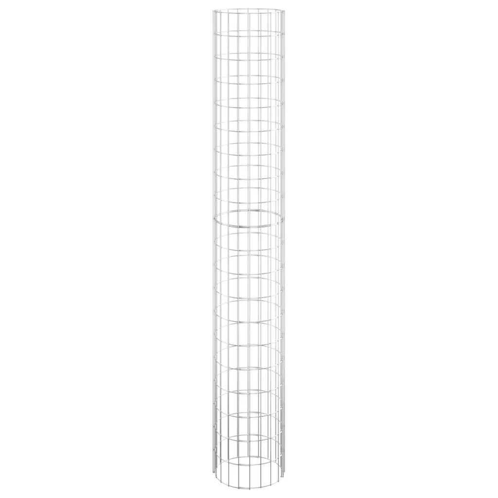 Palo Gabbione Circolare in Acciaio Zincato Ø30x200 cm 152014
