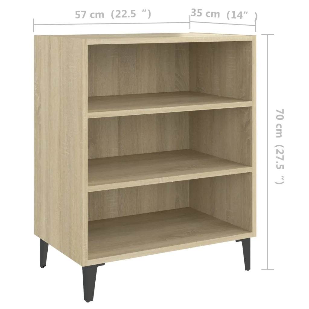 Credenza Rovere Sonoma 57x35x70 cm in Legno Multistrato 806061