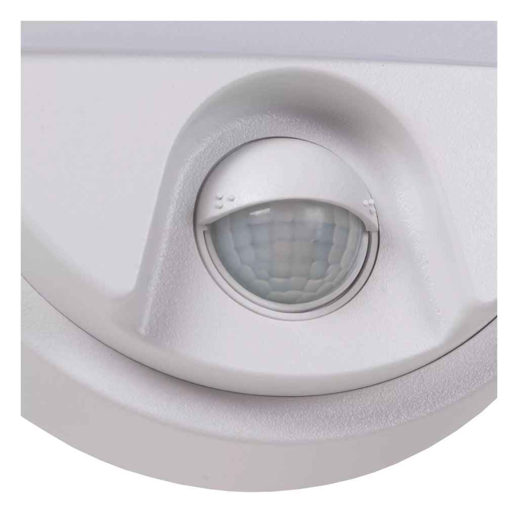 Applique esterna bianca ellisse con sensore LED 10W Lucide
