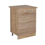 Mobiletto base per cucina R-Line Sonoma/Rovere dorato 60 cm con cassetto, PL Rovere Vicco
