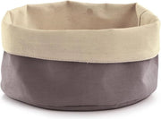 Borsa di stoffa a forma rotonda 20x12cm, stoffa, stoffa, 20x12, antracite, 20 x 20 x 12 cm
