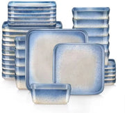 Servizio da Tavola - 36 pezzi - 12 persone - Set di Piatti Blu - Piatti da Pranzo - Piatti da Cucina - Piatti Profondi - Piatti da Colazione - Servizio da Tavola - Servizio da Cucina