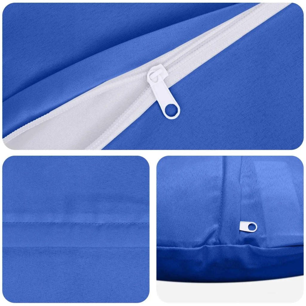 Federa 2 pcs HEERLEN Blu Reale Ø 60 cm Poliestere 922995