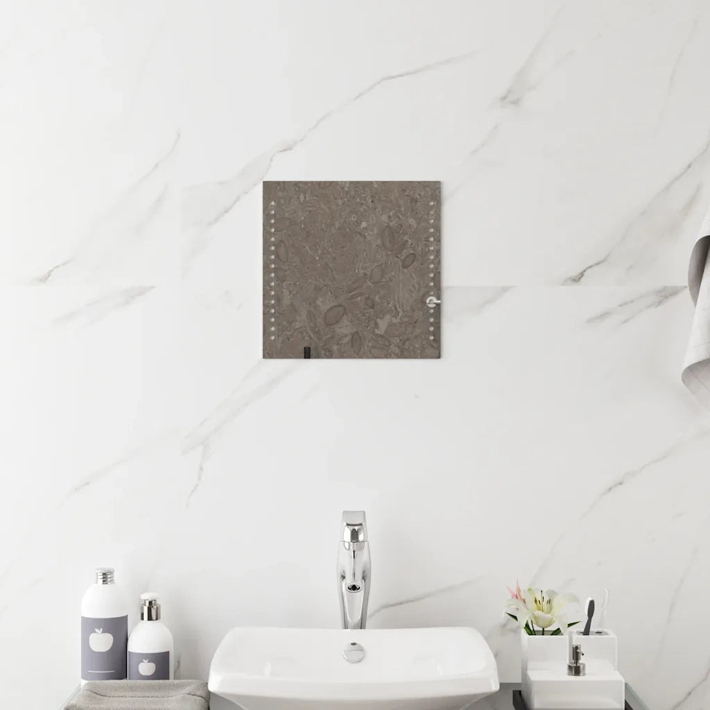Specchio da Bagno con Luci LED 30x30 cm cod mxl 67492