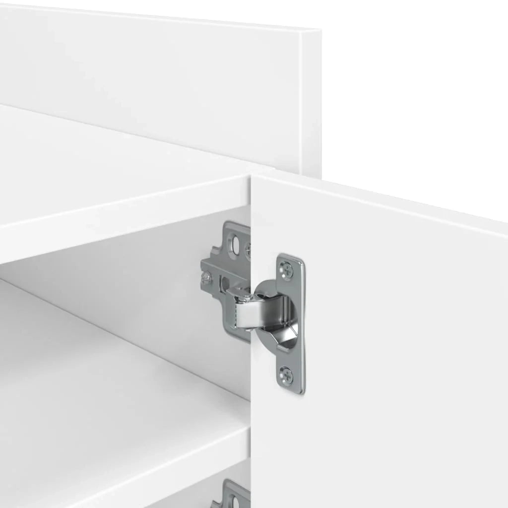 Mobile TV multimediale mensola TV credenza TV sala da pranzo soggiorno camera da letto 80 x 35 x 40 cm legno ingegnerizzato bianco 02_0026271