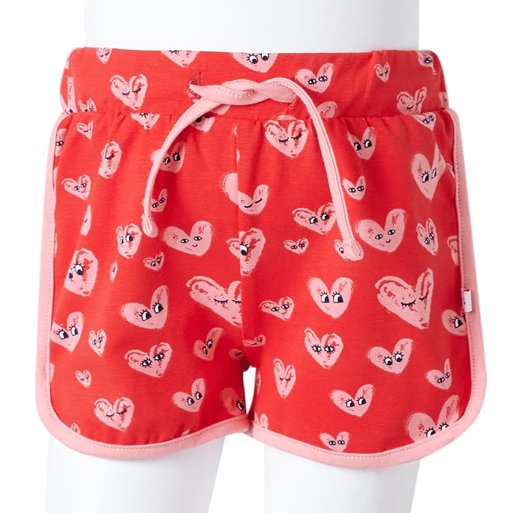 Pantaloncini per Bambini con Coulisse Rossi 128 CFW2355523
