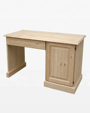 Scrivania porta frigo in legno grezzo l.125 p.56 h.80 (468) - Mobili 2G
