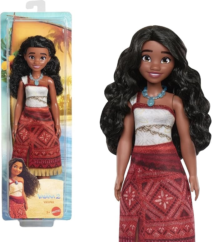 Disney Oceania 2 - Vaiana, bambola alla moda con outfit rimovibile ispirato al film e 2 accessori inclusi, collana e cav