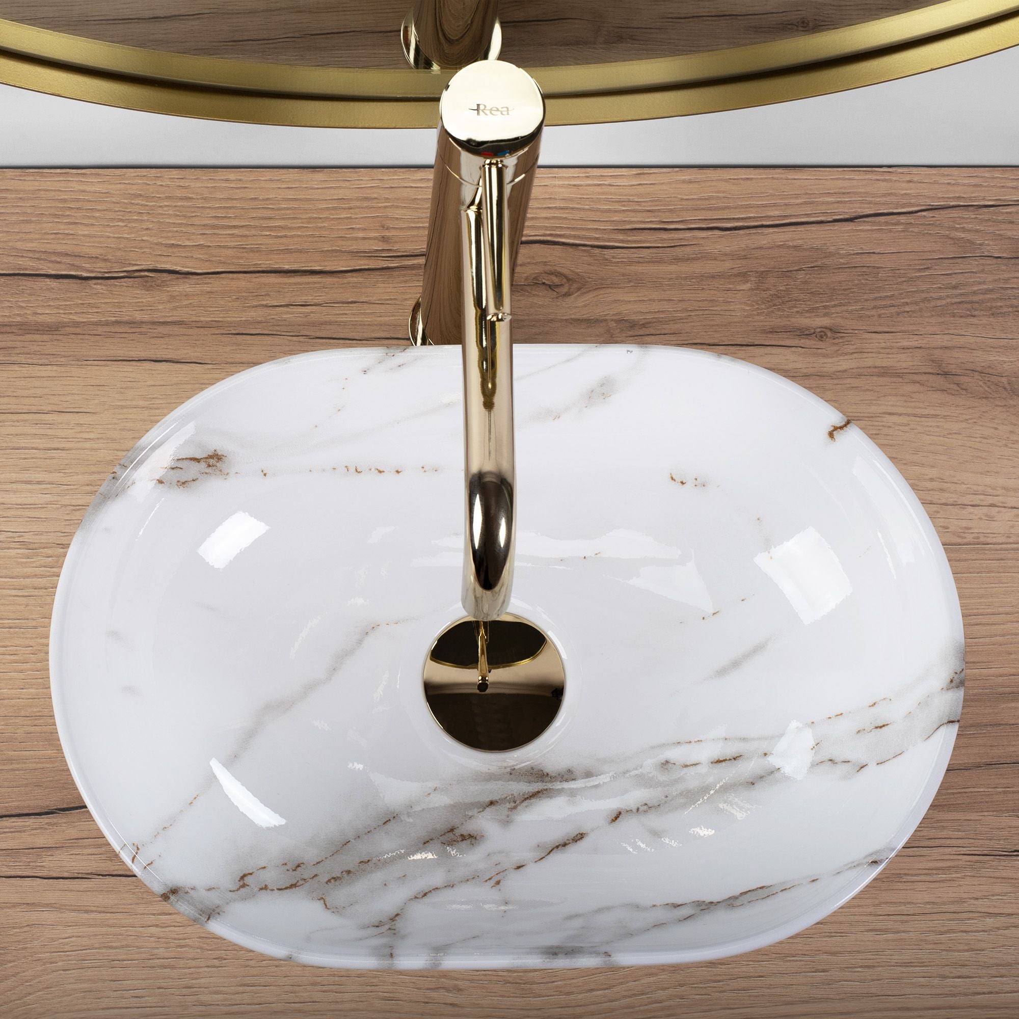 Lavabo Da Appoggio Rea Amelia Mini Aiax Shiny