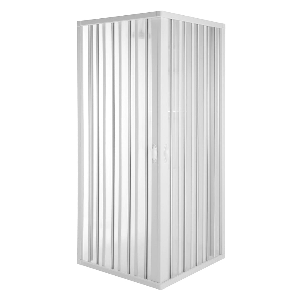 Box Doccia a Soffietto 80x100 in PVC Riducibile a 70x90 con Apertura Laterale