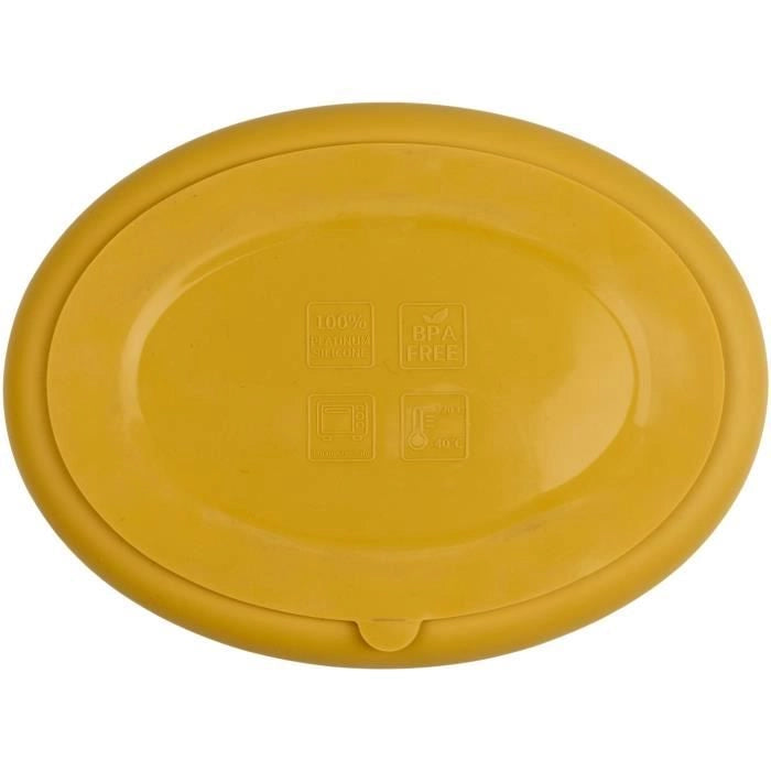 CONFEZIONE PASTO IN SILICONE - GIALLO MIELE