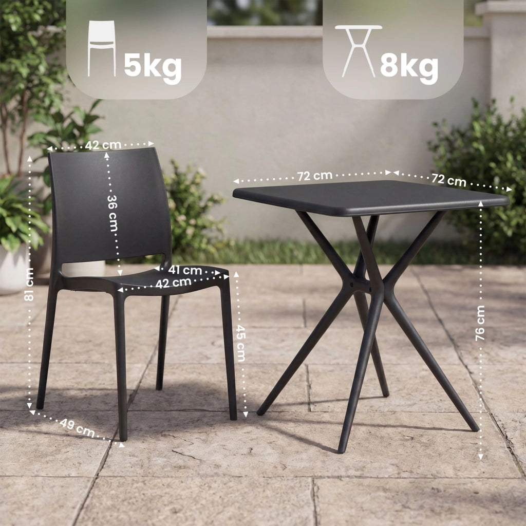 Gartenmцbel-Set Amino mit 4 Stьhlen