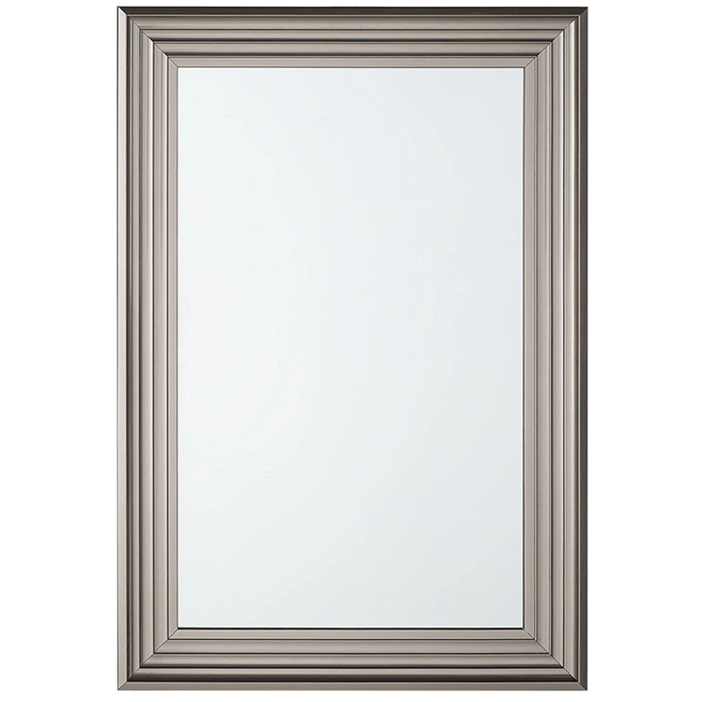 Specchio da parete argento 61 x 91 cm rettangolare moderno semplice minimalista camera da letto soggiorno