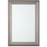 Specchio da parete argento 61 x 91 cm rettangolare moderno semplice minimalista camera da letto soggiorno