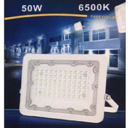 Trade Shop - Faro Led 50w Faretto Ultra Slim Bianco Esterno Luce Naturale Fredda Calda Fs50w-b - -bianco Freddo      -