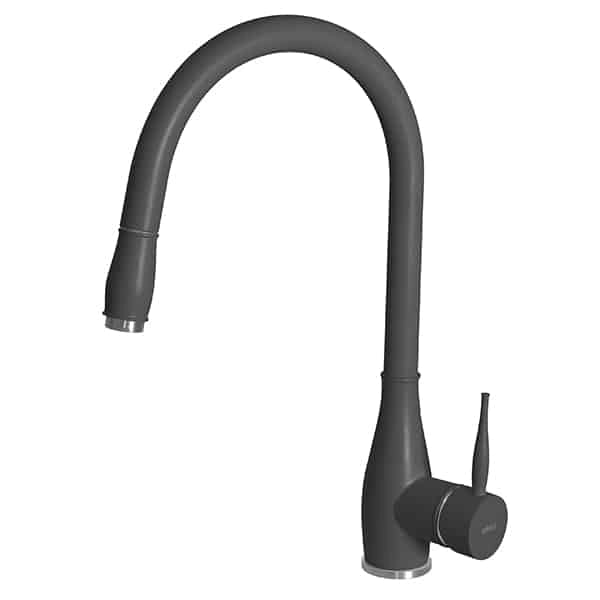 Rubinetto Miscelatore Cucina Elleci Neva Granitek Antracite MGKNEV59