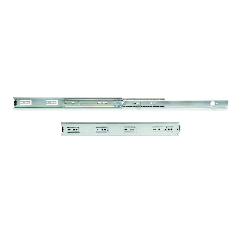Set di guide a sfere per cassetti con estrazione totale e chiusura soft, altezza 45 mm, lunghezza 300 mm, Acciaio, Zin..