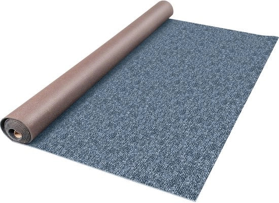 Tappeto Indoor/Outdoor 1,8 x 11 m, Retroflessibile per Terrazza, Veranda, Piastra, Garage. Antiscivolo, Senza Muffa – Ideale per la Cucina (Grigio, 11 m)