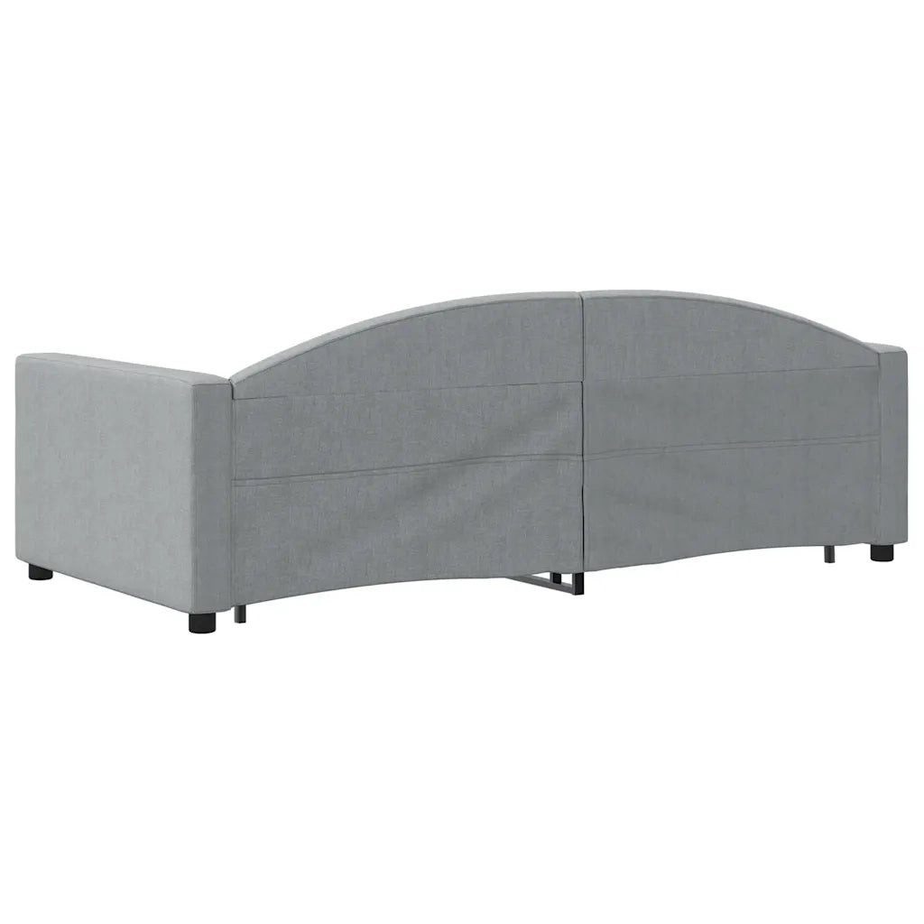 Divano letto | Sof¨¤ letto | Letto singolo Estraibile Cassetti Grigio Chiaro 100x190 Tessuto
