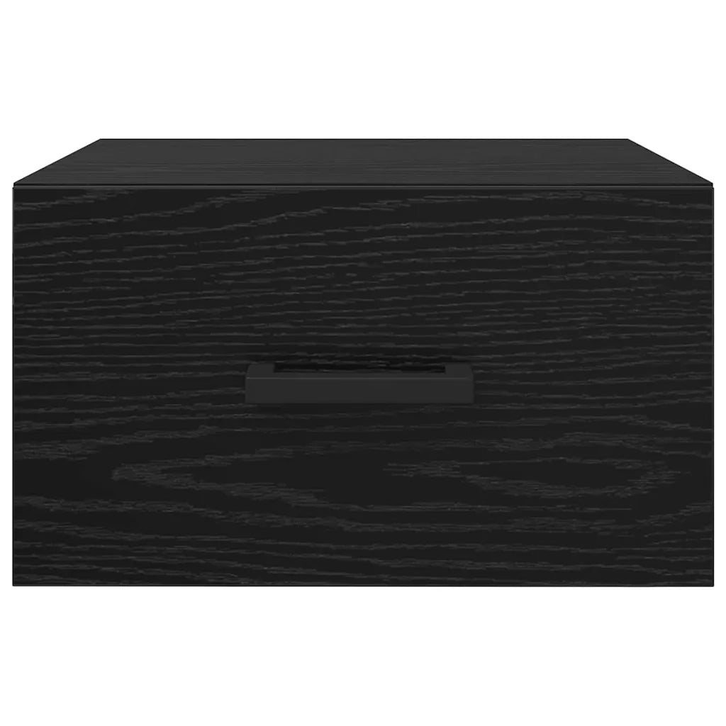 Armadio da Notte con cassetto 2 pcs Rovere nero 35 x 35 x 20 cm 882371