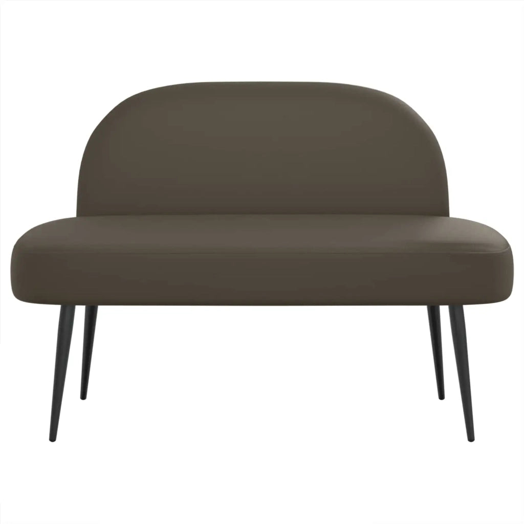 Panchina imbottita con schienale Grigio 110 x 60 x 76 cm 42040801