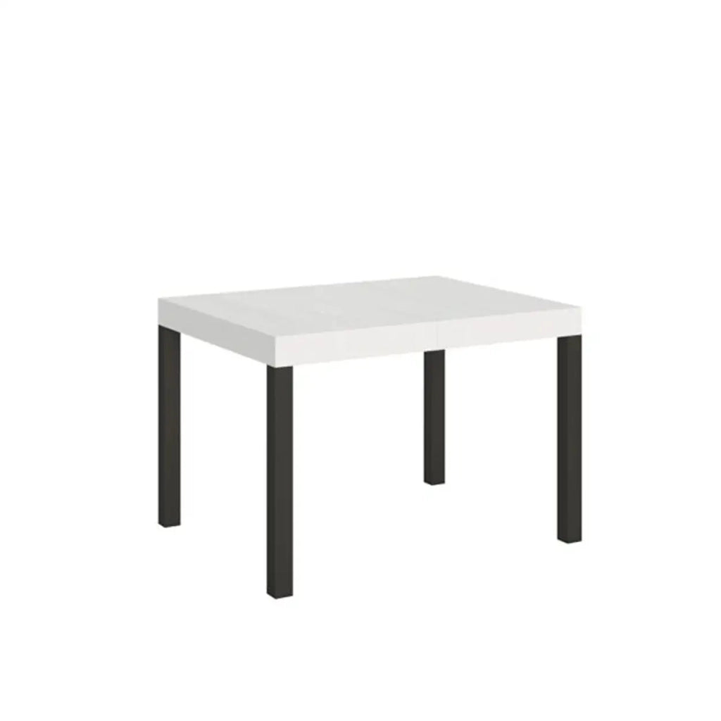 Tavolo allungabile 110/194x70 cm Everyday colore bianco frassino gambe antracite