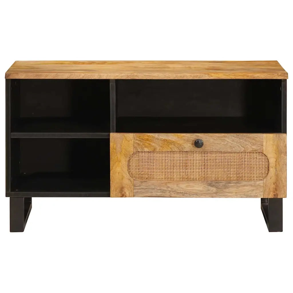 Mobile TV-Credenza per TV Marrone 80 x 33 x 46 cm Legno di mango massello 116267