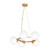 Lampadario Milagro Vienna 5xE14 oro/bianco MLP5577