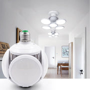 Trade Shop - Lampada Lampadario Deformabile Led 60w Luce Fredda 5 Vie Bianca Attacco E27 Ufo -