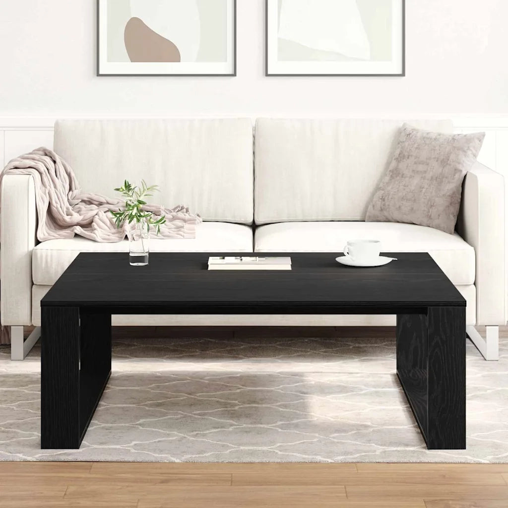 Tavolino da salotto Rovere Nero 100 x 100 x 35 cm 862073