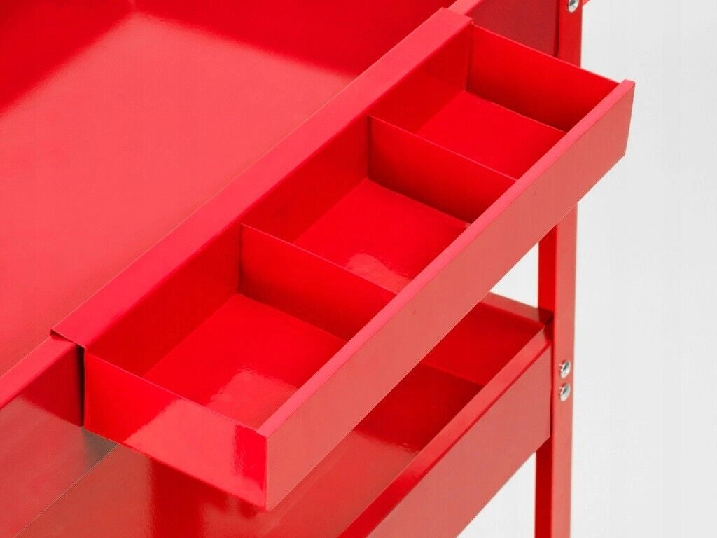 Carrello Per Attrezzi Da Officina portautensili 3 ripiani con 4 ruote 89824