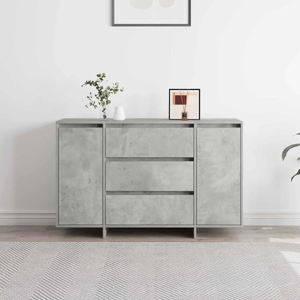 Credenza | Madia | Buffet da pranzo | Armadio da pranzo Grigio cemento 120 x 41 x 75 cm Legno multistrato