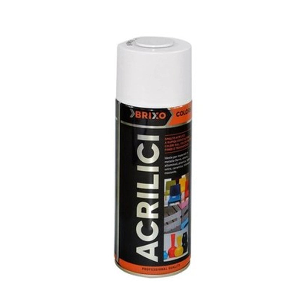 Multipack di 6 spray acrilico bianco candy brixo 400 millilitri ciascuno