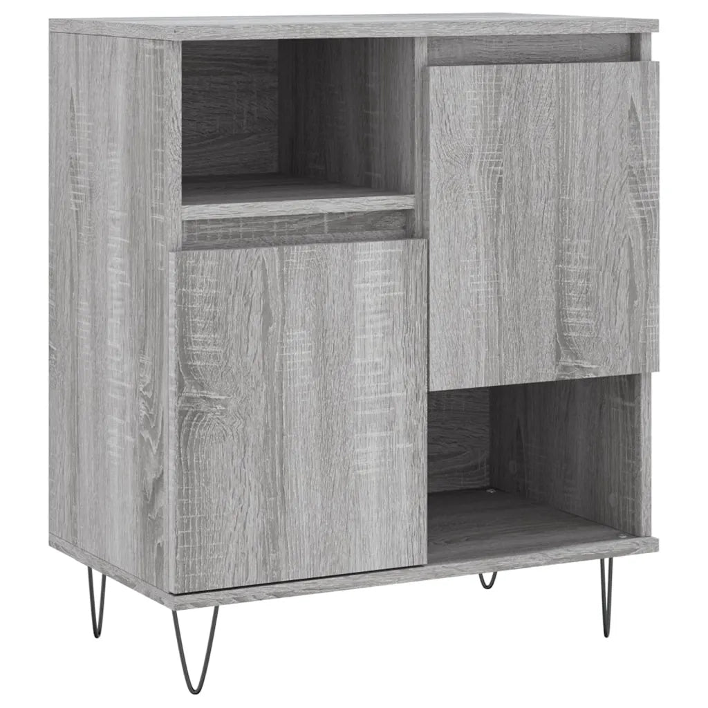 Credenze 2 pz | Madia | Buffet da pranzo | Armadio da pranzo Grigio Sonoma in Legno Multistrato