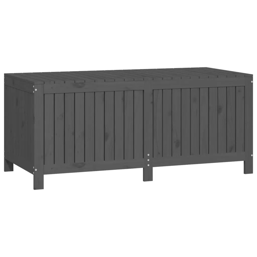 Contenitore da Giardino Grigio 147x68x64 cm Legno Massello Pino 823852