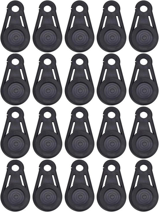 20 Clip Zeil per Tarp, Tenda, Luifel - Chiusura per Tarp, Tenda, Luifel - Accessorio per Camping Outdoor - Nero - 20 Stuks