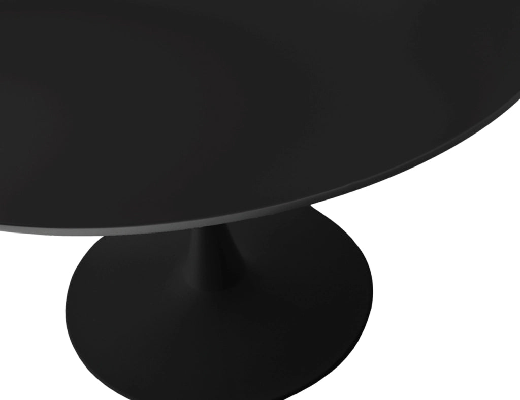 Tavolo rotondo Ø120 cm, tavolo da pranzo tondo mod. Omar - Colore: Nero - TR10-12OMPM