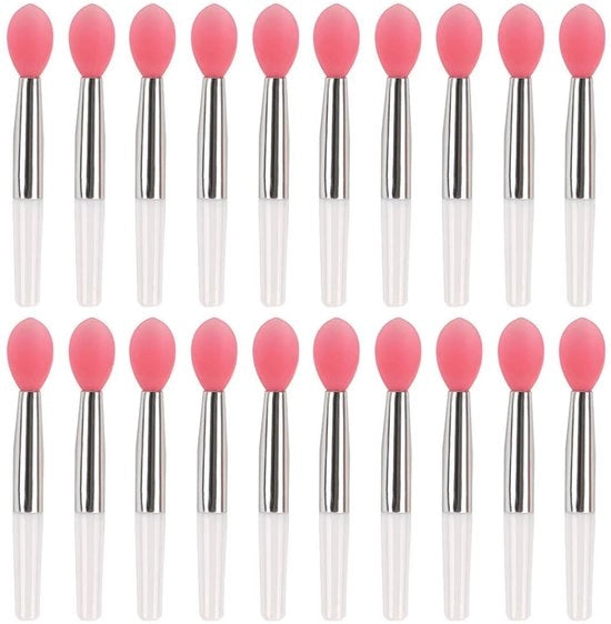 20 Stuks Lippenkwasten in Silicone Reutilizzabili per Trucco