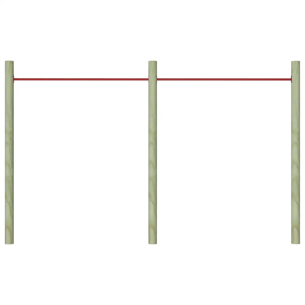 Sbarre da Gioco 2 pz 125 cm in Acciaio Rosso 93199