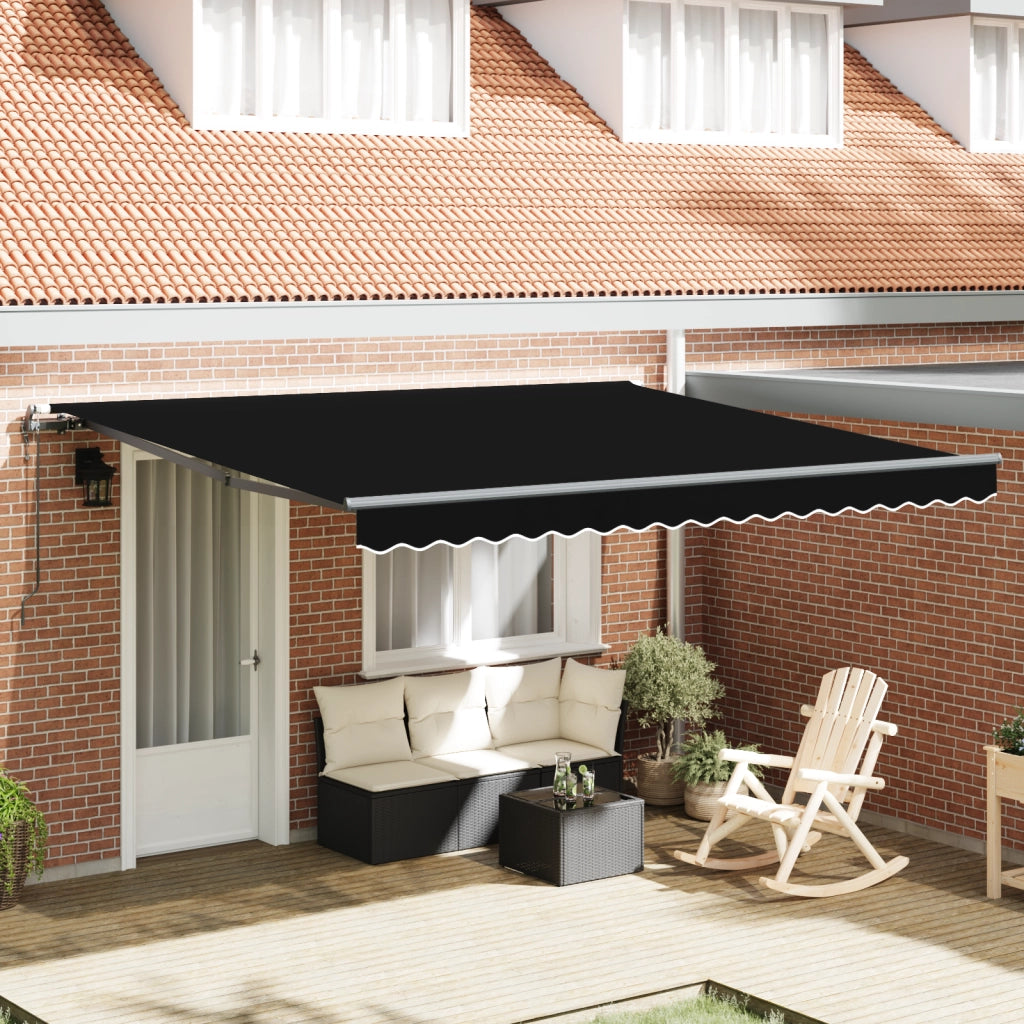 Tenda Retrattile Automatica  Nera 400x300 cm